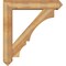 Ekena Millwork Balboa Arts and Crafts Rough Sawn Bracket w/ Offset Brace, Western Red Cedar, 8"W x 40"D x 44"H BKT0806X40X44BOA03RWR - alternate 4